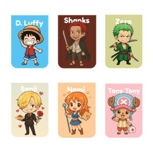 Cute One Piece Magnetic Bookmarks