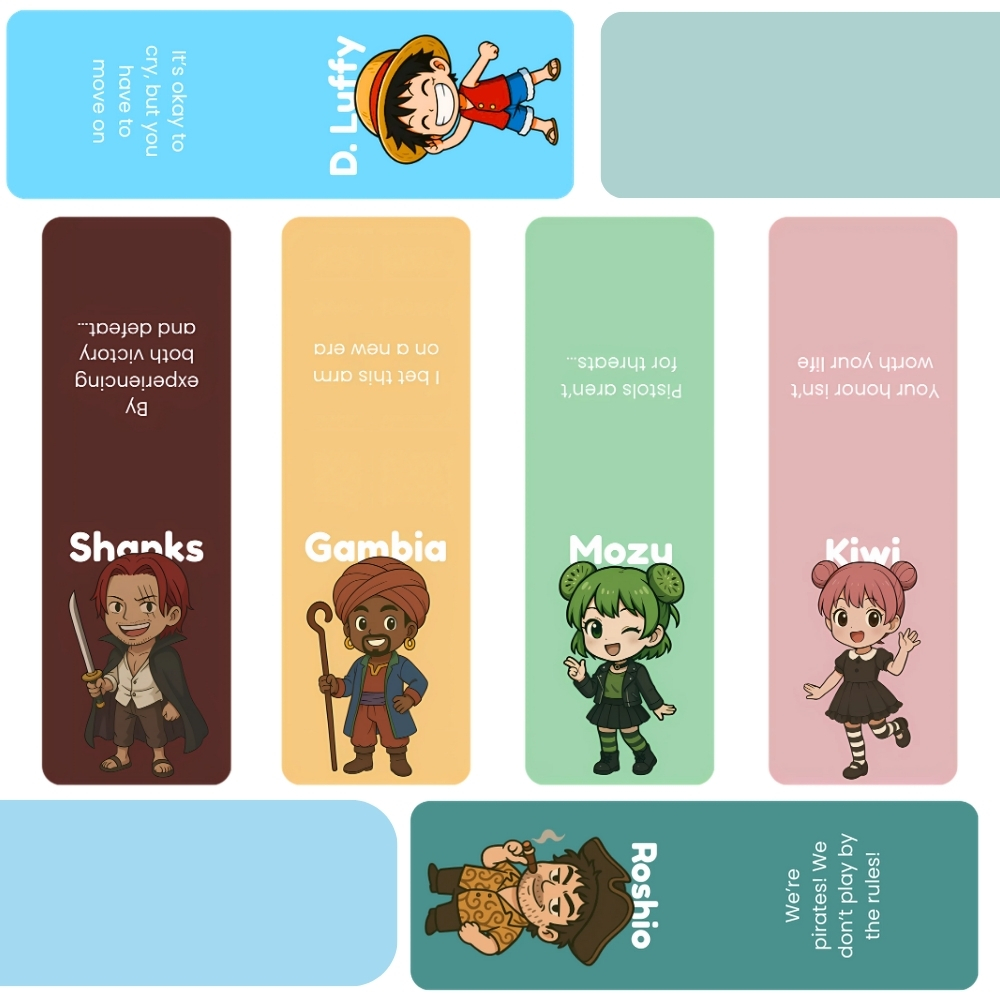 One Piece Magnetic Bookmarks - Image 2