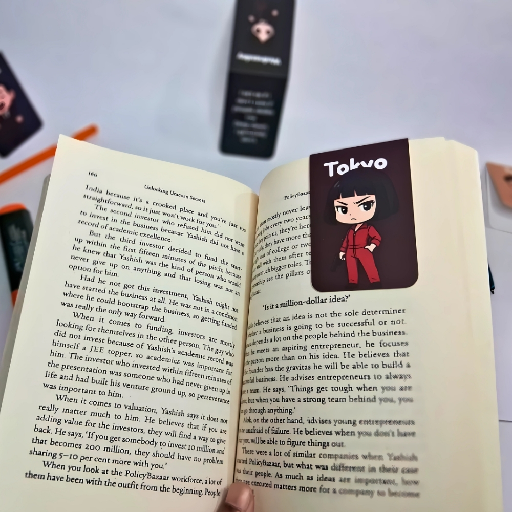 Money Heist Magnetic Bookmarks
