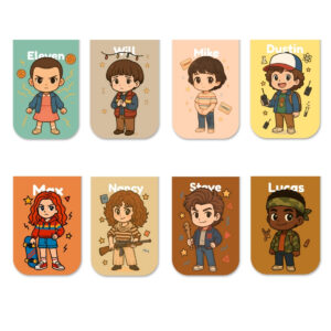 stranger things magnet book marks